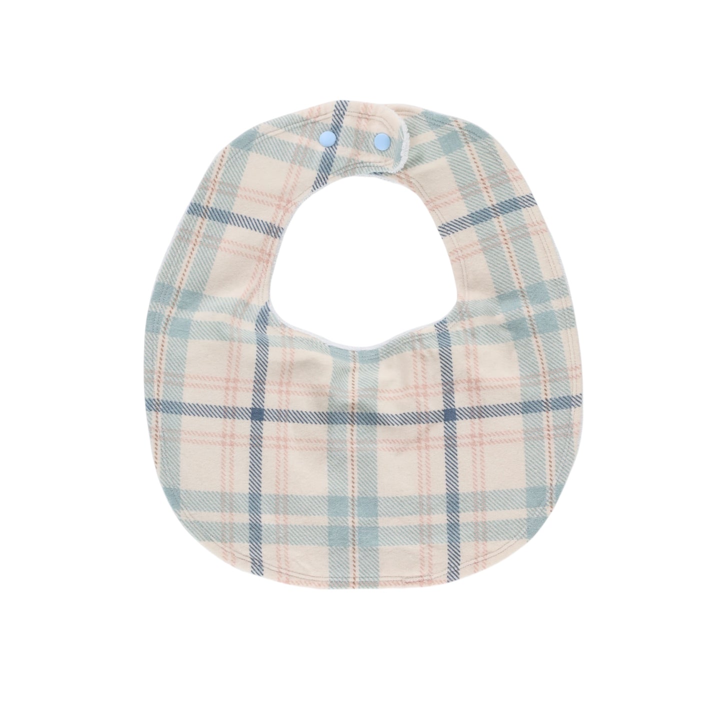 Cotton Flannel Bib - Pastel Plaid